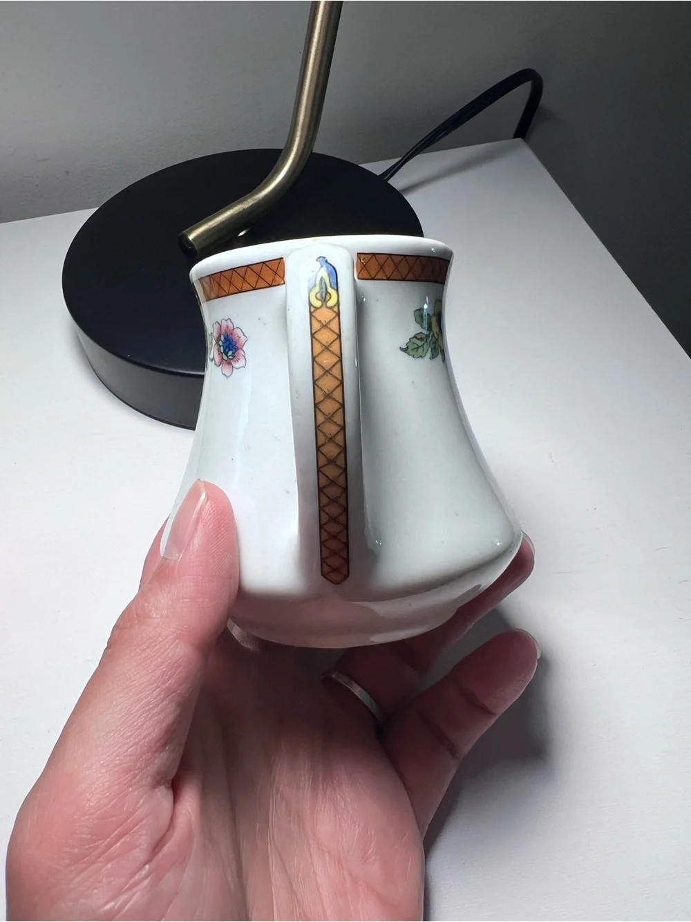 Vintage Mayer China Floral Restaurant Ware Creamer, MCM Diner Vitrified China